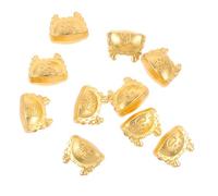 PartyKindom 10pcs Dragon Dumpling Shape Spacer Beads Bracelet Beads for DIY Jewelry Making Crafts Friends and Lovers