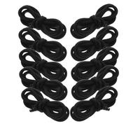 PartyKindom 10pcs Flat Black Drawstrings Waistband Cord for Sweatpants Hoodies Jackets Shorts Multifunctional Replacement Strings for Sportswear and DIY Projects
