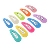 PartyKindom 10pcs Hair Clips Snap Barrettes and Teens, Plastic and Iron Material, No Skid and Smooth to Touch, for Daughter Birthday Or Kindergarten Random Color