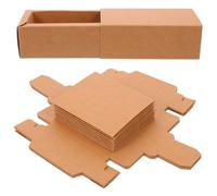 PartyKindom 10Pcs Kraft Paper Cosmetic Packaging Boxes for Essential Oils and Lipsticks Small Sturdy Storage Boxes Bulk Paper Wrap for Makeup Accessories
