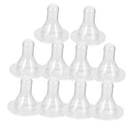 PartyKindom 10Pcs Lamb Feeding Nipples Durable Silicone Teats for Calf Goat Piglet Portable Bite Resistant for Young Livestock Feeding Easy to Use