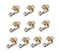 PartyKindom 10Pcs Microphone Socket for Guitar Stringed Instruments Durable Easy Install Mic Holder with Smooth Edges for Enhanced Sound Quality