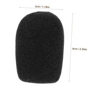 PartyKindom 10pcs Microphone Windscreen Sponge Covers Soft Noise Reduction for Handheld Headset Conference Mics and Easy to Install