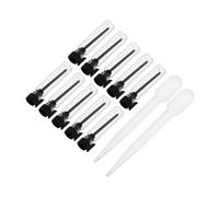 PartyKindom 10pcs Mini Glass Essential Oil Vials Travel Bottles for Perfume Cosmetics Fragrance Sampling Refillable Tiny Containers for Makeup The Go Use