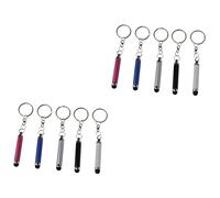 PartyKindom 10pcs Portable Stylus Keychain for Phone Capacitive Touch Screen Stylus Pens Key Chain for Smartphones and Mobile Devices Random Color