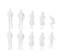 PartyKindom 10pcs Real Little Mini People Figures in Different Gestures Lifelike Models for Miniature Landscape and Doll House Decor Random Style