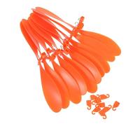 PartyKindom 10pcs Science Education Aircraft Propeller Blades for Model Planes with Rubber Band Power System High Efficiency Aerodynamic Fan Blades Compatible with Thunderbird Glider Tiger