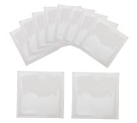PartyKindom 10pcs Self Adhesive Transparent Index Card Pockets PVC Label Holders with Semi Circular Opening for Insurance Credit Id Loyalty Cards Multipurpose Durable Soft Plastic Sleeves
