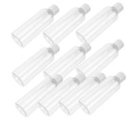 PartyKindom 10pcs Transparent Plastic Travel Bottles for Cosmetic Lotion Container Leak Refillable Dispenser Suitable for Shampoo Makeup Remover Toiletries Lightweight and Airline Approved