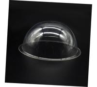 PartyKindom 10pcs Transparent PVC Half Round Dome Covers for DIY Micro Landscape Crafts Clear Round Covers for Christmas Scenes Scale Decorative Projects