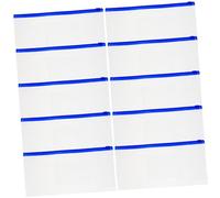 PartyKindom 10Pcs Transparent Zipper Pen Bags Multi Use Pencil Pouches for Organizing Stationery Clear Design with Smooth Zippers for Students and Artists Random