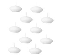 PartyKindom 10pcs Unscented Floating Candles for Weddings and Parties Water Resistant Tealight Candles for Centerpieces Adorable Decorative Floating Wax Lights