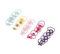 PartyKindom 120pcs Cute Elastic Hair Bands for Comfortable Secure and Reusable Hair Ties for Daily Wear and Special Occasions