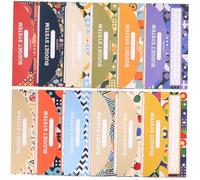 PartyKindom 12Pcs Budget Envelopes with Multi Design for Cash Saving Practical Money Envelopes for Students and Home Use Compatible with Budget Binders Financial Planning Organizer