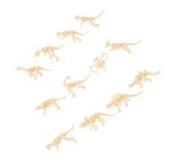 PartyKindom 12pcs Dinosaur Skeleton Models for Burr Surface Realistic Dinosaur Shaped Figures for Play and Room Decoration Includes Mini Styles Each