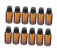 PartyKindom 12pcs Essential Oil Glass Bottles with Dropper and Cap for Aromatherapy Perfume and Makeup Storage Leak Design for Easy Dispensing