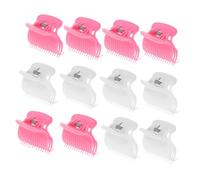 PartyKindom 12pcs Hair Curler Claw Clips Hot Roller Styling Clips for Safe Hair Sectioning Travel Friendly Design for Women for Professional Results