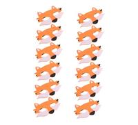 PartyKindom 12pcs Half Face Wolf Masks for Reusable Felt Halloween Party Mask with Authentic Design for Costume Parties Storytelling Classroom Activities