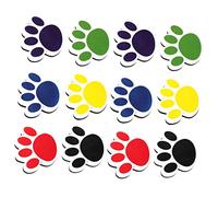 PartyKindom 12Pcs Magnetic Cat Claw Whiteboard Erasers Reusable Dry Erase Eraser with Eva Felt Non Toxic Home and Office Whiteboard Cleaner for School and Training Use