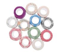 PartyKindom 12pcs Multi Color Durable Self Adhesive Cohesive Wraps for Support and Injury Protection Sports for Wrists Ankles Knees with Tightening and Residue Removal