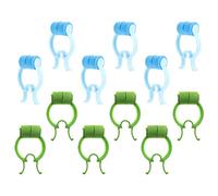PartyKindom 12Pcs Nosebleed Stopper Clips for Epistaxis Care Ergonomic Nose Pincher Portable Nose Clip for Home School Emergency Use for Adults