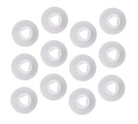 PartyKindom 12pcs PVC Pipeline Covers Decorative Wall-Mounted Radiator Pipe Collars White Heat-Resistant Corrosion-Resistant PVC Covers for Bathroom and Heating Pipes