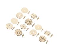 PartyKindom 12pcs Unfinished Wooden Gyroscope Painting for DIY Craft Safe and Lightweight Creative Fun for Imagination and Learning
