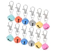 PartyKindom 12Pcs Wear Resistant Dog Cat Collar Bells DIY Hanging Pet Accessories Crisp Sound for Outdoor Safety for Crafts Holiday Decor Random Colors