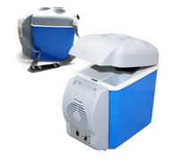 PartyKindom 12V 7.5L Mini Car Fridge Cooler and Warmer Box, Portable Auto Refrigerator for Car Suv, Plastic and Metal, Cooling Easy to Carry