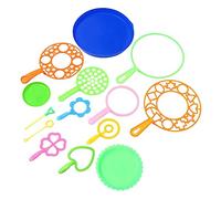 PartyKindom 14pcs Colorful Bubble Wands Set for Safe Outdoor Bubble Maker for Boys and Various for Fun Blowing Activities for Aged and Up Random Color