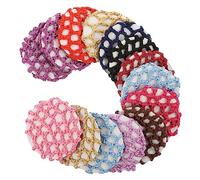 PartyKindom 14Pcs Elastic Hairnets for Women Invisible Bun Nets for Dance Nursing and Professional Use Lightweight Breathable Hair Accessories Mixed Colors