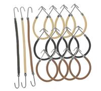 PartyKindom 15pcs Elastic Ponytail Hooks Hair Ties for Women Comfortable Non-damaging Hair Accessories with Strong Stretch Suitable for Thick Curly Long Thin for Exercise Yoga and Daily Use