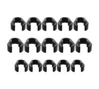 PartyKindom 15pcs Microphone Cable Clamps Holders for Mic Stand Poles with Small Medium Large for Cable Management in Ktv and Stage Use