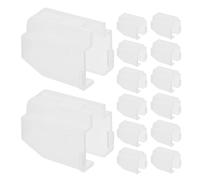 PartyKindom 15pcs Vinyl Player Needle Protector Cover for Record Player Stylus, White Plastic Anti-static Protective Cap, for Turntables and Vinyl Record Enthusiasts