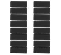 PartyKindom 16pcs Silicone Watchband Loop for Fixing the Watchband and Securing Your Wristband, Black Lightweight Strap Loop Suitable for Smartwatch Bands and Everyday Use