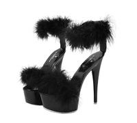 PartyKindom 1Pair High Heel Sandals for Women Fashionable and Breathable Summer Footwear Wear Resistant Design Match for Dresses and Blouses Black Color