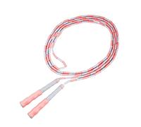 PartyKindom 1Pc Adjustable Skipping Rope for Adults Creative Beaded Design Tangle Soft Bead Jump Rope for Fitness Lightweight Durable