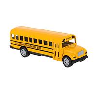 PartyKindom 1pc Boys and Girls School Bus Alloy Pull Back Toy Car Small Scale Educational Vehicle for Boys and Girls Fun and Safe Die-cast School Bus Model for Playtime