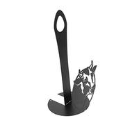 PartyKindom 1Pc Cow Design Iron Paper Holder Stylish Multipurpose Tissue Rack for Kitchen Bathroom and Hotel Use Durable Roll Paper Stand Attractive and Practical Storage