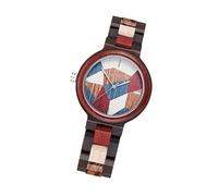 PartyKindom 1pc Delicate Wooden Quartz Watch Elegant Unisex Design for Family Friends Comfortable Wear for Any Occasion for Men Women Stylish Decorative Wrist Watch