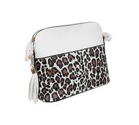 PartyKindom 1Pc Leopard Pattern Crossbody Bag Chic Messenger Bag for Women Versatile Shoulder Handbag for Beach Party Shopping and Dating Durable Design with Moderate Capacity for Essentials