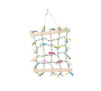 PartyKindom 1Pc Parrot Climbing Net Durable Creative Ladder for Grinding Claws Resting Safe Multi Functional Pet Accessory for Birds Like Lovebirds Cockatiels