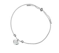 PartyKindom 1Pc Retractable Round Beads Bracelet for Women Silver Bangle Jewelry Stylish and Durable Design for Loved Ones Elegant and Timeless Accessory
