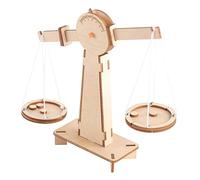 PartyKindom 1Pc Wooden Balance Scale DIY Educational Weight Scale for Montessori Mathematics Game Interactive Parent Activity Smooth Texture Engaging Design