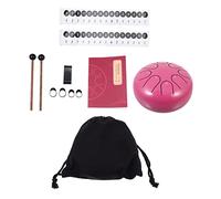 PartyKindom 1Set Ethereal Drum Sound Lotus Style Steel Tongue Drum Portable Instrument for Music Lovers Meditation Yoga and Relaxation Melodious Tone for and Spiritual