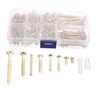 PartyKindom 1Set Guitar Mounting Screw Set Durable Hardware for Electric Acoustic Guitars Includes Screws for Pickguards Bridges More Storage