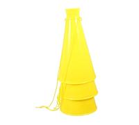 PartyKindom 1set Megaphones Lightweight Party Horns for Soccer Matches Weddings Celebrations Portable Cheer Props Vibrant Yellow for Game Day and School Ceremonies 3pcs