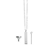 PartyKindom 1Set Memorial Urn Necklace for Ashes Cremation Pendant with Funnel Elegant Keepsake Jewelry for Cherished Memories for Remembering Loved Ones