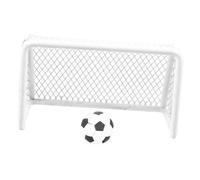 PartyKindom 1set Miniature Soccer Goal Set for Dollhouses Easy Assembly and Portable Design Includes Soccer for Imaginative Play and Decoration