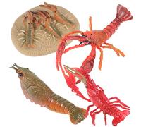 PartyKindom 1Set Simulated Lobster Growth Realistic Learning Models for Educational Animal Cycle Figurines for Exploring Lobster Safe Construction